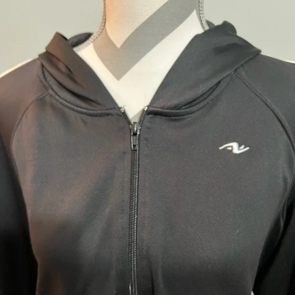 ATHLETIC WORKS WOMEN'S JACKET FULL ZIP FRONT ACTIVE PERFORMANCE KNIT MEDIUM‎